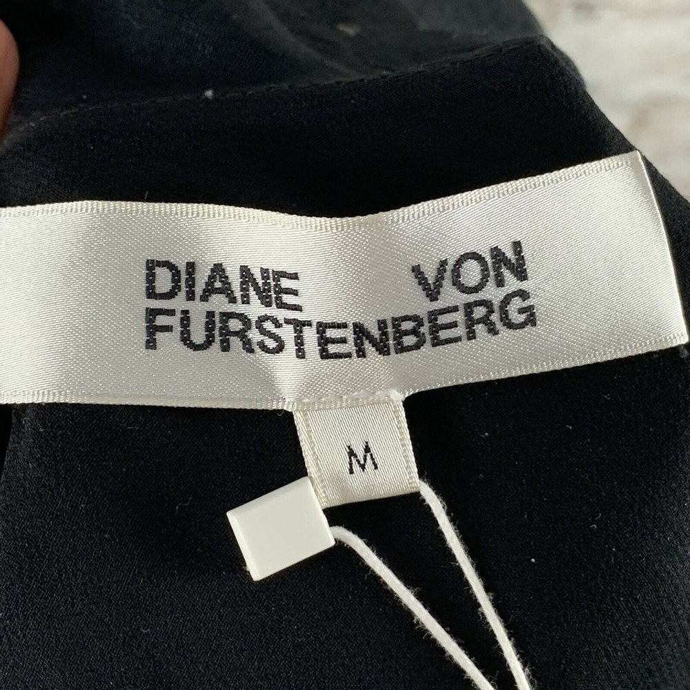 Diane von Furstenberg One-Shoulder Ruffle Circle M - Picture 6 of 10